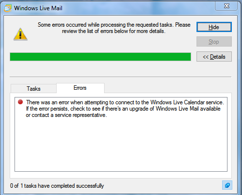 Windows live mail won t start windows 10